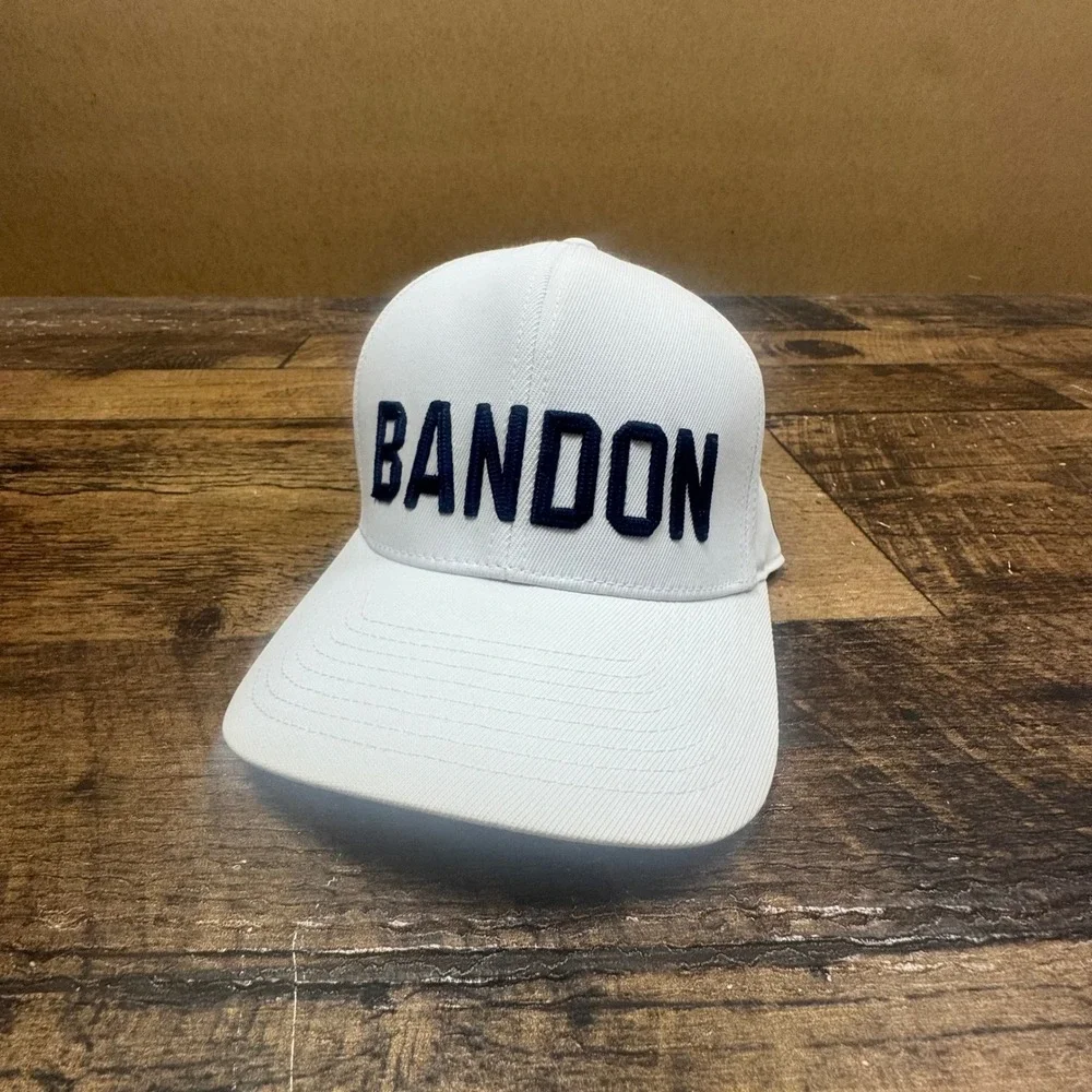 G/FORE Bandon Dunes Golf Hat White Flexfit 110 Snapback Puffin Logo Adjustable